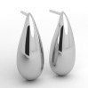 Tropfen Ohrstecker, Silberschmuck, Schmuckteile, SZ 182