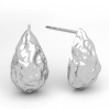 Tropfen Ohrstecker, Silberschmuck, Schmuckteile, KLS - SZ 178
