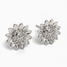 Auringonkukka-korvakorutapit, korvakoruosat, hopeakorut, KLS - SZ 640