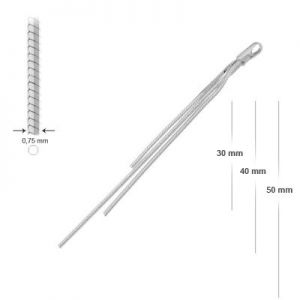 Ohrringteile, Schmuckteile, EKS-2 MM 30X40X50