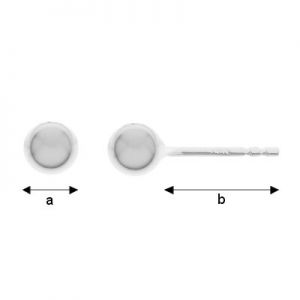 Kugel-Ohrstecker, 4mm, Silberschmuck, KL-304 KLSG Kugel-Ohrstecker, 4mm, Silberschmuck, KL-304 KLSG