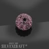 DISCOBALL 1 HOLE AMETHYST 8 MM