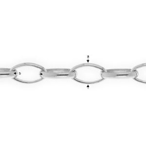 Rolo Chain, Silver Chain, ROLO OVAL 0,40X0,90 Rolo Chain, Silver Chain, ROLO OVAL 0,40X0,90