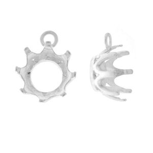 Stone Setting, Jewelry Findings, ZIRC 12MM ROUND 001