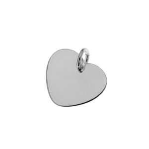 Herz-Anhänger mitt Biegeringe, Gravurschmuck, BL 8 - 0,60 - HEART MEDIUM