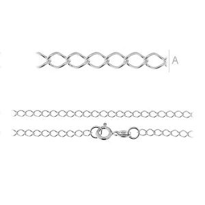Rombochain, Silver Chains, R1 50 (38-75 cm)