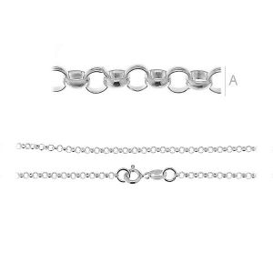 Rolo Chain, Silver Chains, ROLO 035 (55-80 cm) Rolo Chain, Silver Chains, ROLO 035 (55-80 cm)