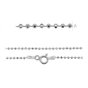 Ball Chain, Silver Chains, CPLD 1,5 (40-60 cm) Ball Chain, Silver Chains, CPLD 1,5 (40-60 cm)