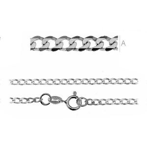 Panssariketju, hopeaketjut, PD 70 (45-50 cm) RH / AU Panssariketju, hopeaketjut, PD 70 (45-50 cm) RH / AU