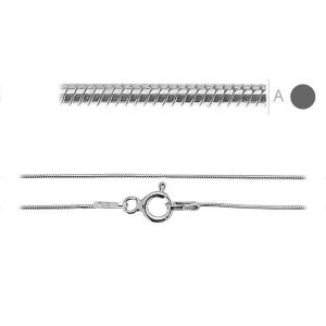 Käärmeketju, hopeaketjut, SNAKE 015 (38-60 cm)