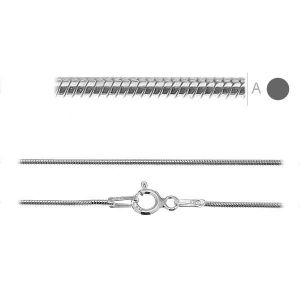 Schlangenkette, Silberkette, 025 (45-55 cm)