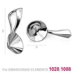 Anhängerschlaufe, Silberschmuck, Swarovski 1088, OKSV 1088  8MM KRP