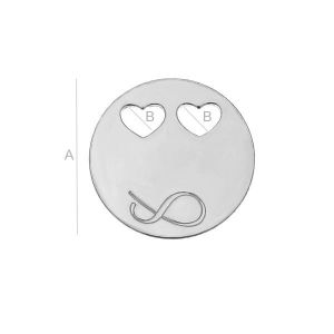 Runder-Anh&auml;nger, Silberschmuck, LK-0060