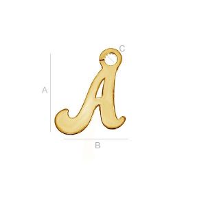 Letter Pendant, Alphabet,  LK-0076 (0,50 mm)