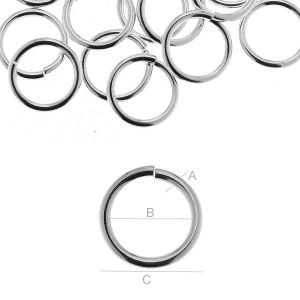Biegeringe, Schmuckteile, offen,  KC-1,50x9,50