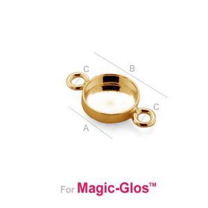 Anhänger, Giessharzschmuck, Verbinder, Schmuckteile, FMG 8 MM 2 CON - 2,80 MM Anhänger, Giessharzschmuck, Verbinder, Schmuckteile, FMG 8 MM 2 CON - 2,80 MM