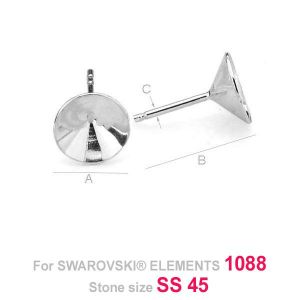 Korvakoru Swarovski Xirius Chaton OKSV 1088 10MM KLSG