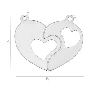 Herz Anhänger LK-0316 (0,50 mm) Herz Anhänger LK-0316 (0,50 mm)