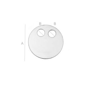 Pyöreä-riipus, kaiverrus, koruosat, LK-0096 (0,40 mm) Pyöreä-riipus, kaiverrus, koruosat, LK-0096 (0,40 mm)