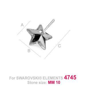 Post setting for Swarovski 4745 stars - SKSV 4745 10MM KLSG