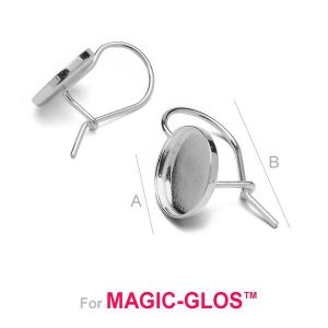 Ear Wire, Earring Findings, Resin, FMG ROUND 10 MM BZ - 1,30 MM Ear Wire, Earring Findings, Resin, FMG ROUND 10 MM BZ - 1,30 MM