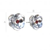 ODL-00041 - Earrings big rose