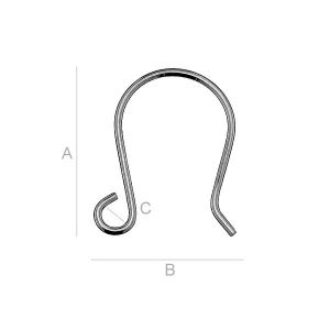 Ear Wire, Earring Findings, BO 54 Ear Wire, Earring Findings, BO 54