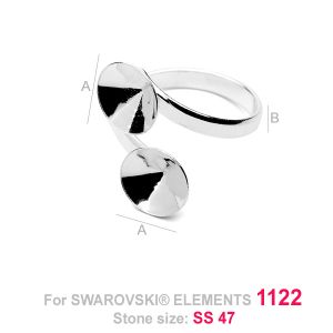 Ring setting for Rivoli - OKSV 1122 10 MM DOUBLE RING