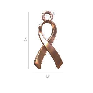 Brustkrebs-Bewusstseinsband, Silberschmuck, ODL-00076
