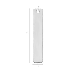 Rectangle Charm - LK-0512 Rectangle Charm - LK-0512