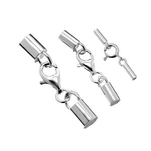 Endkappen mit Schmuckverschluss Set, 1mm TWP 1,0 SET