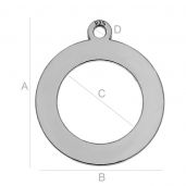 LK-0539 - Round engrave badge