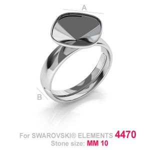 Ring, Swarovski, Verstellbarer, OKSV 4470 10 MM S-RING UNIVERSAL ver.3 B