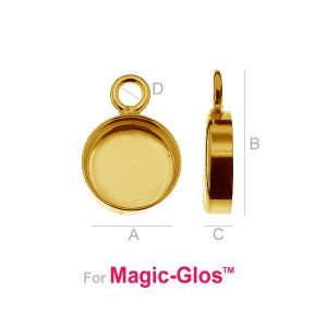 Pendant for Resin, Cabochon, 8mm, FMG 8 MM 1 CON - 2,80 MM