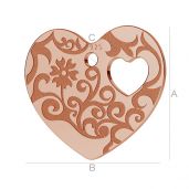 Engraved heart - LK-0570 - 0,50