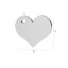 Small plaque to be engraved heart - LK-0573 - 0,50