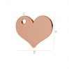 Small plaque to be engraved heart - LK-0573 - 0,50