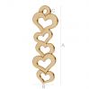 Pendant with 5 hearts - LK-0578 - 0,50