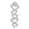 Pendant with 5 hearts - LK-0578 - 0,50