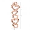 Pendant with 5 hearts - LK-0578 - 0,50
