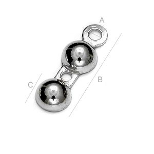 Endkappe für Kugelketten, Silberschmuck, LP 1