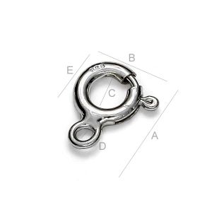 Spring Ring Clasp, Jewelry Findings,  AM 5,9 TNMP
