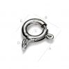 Open sterling silver bolt ring 7mm - AM 7,0 TNMA