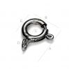 Open sterling silver bolt ring 7mm - AM 7,0 TNMA