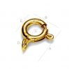 Open sterling silver bolt ring 7mm - AM 7,0 TNMA