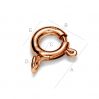 Open sterling silver bolt ring 7mm - AM 7,0 TNMA