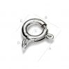 Open sterling silver bolt ring - AM 8,0 TNMA