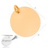Kreisplatte für gravur - ENGRAVE BASE 015 (BLANK) - 16,50 MM