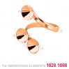 Ring setting for Swarovski Xirius Chaton - OKSV 1088  8 MM TRIPLE RING