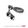 Ring base for Swarovski Xirius Chaton - OKSV 1088  6MM TRIPLE RING